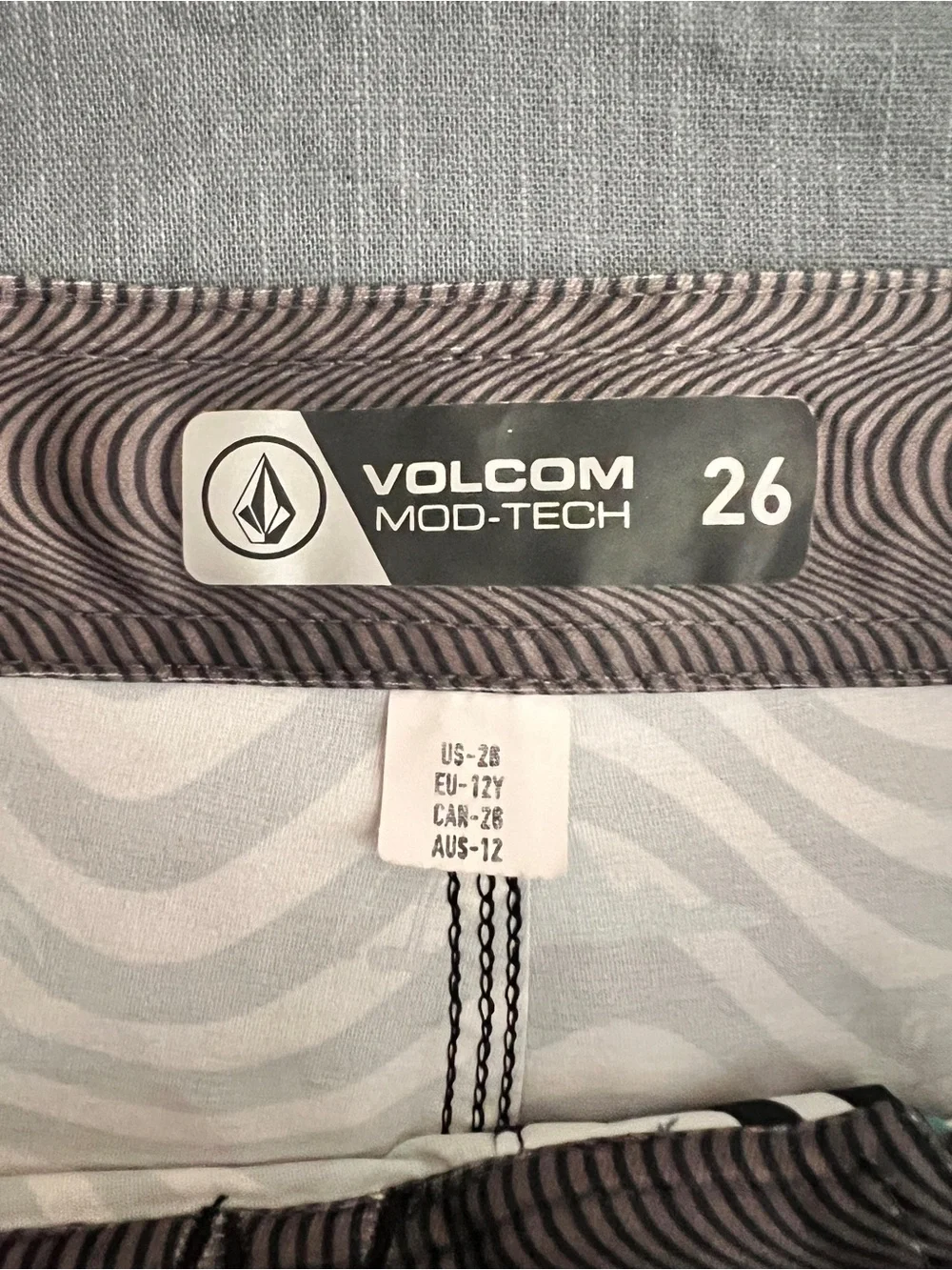 Volcom Mod-Tech Swim Shorts - Black, Gray, White